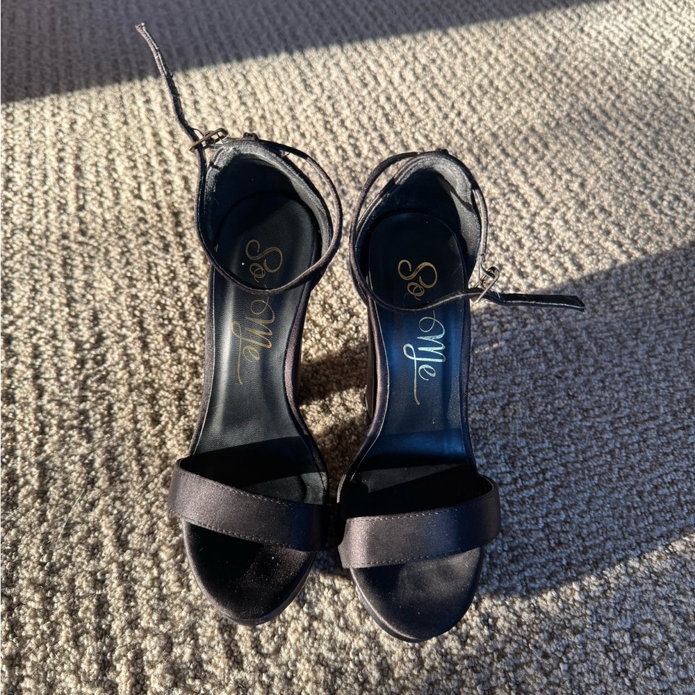 So Me Elegant Black Heels